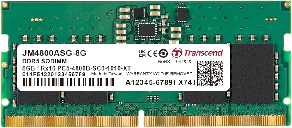 Amazon | トランセンドジャパン ノートPC用メモリ PC5-38400(DDR5 4800