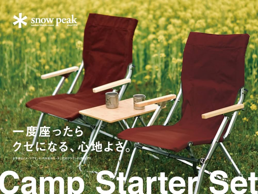 peak ローチェア ブラウン 2脚セット peak ローチェア30 ブラウン【二