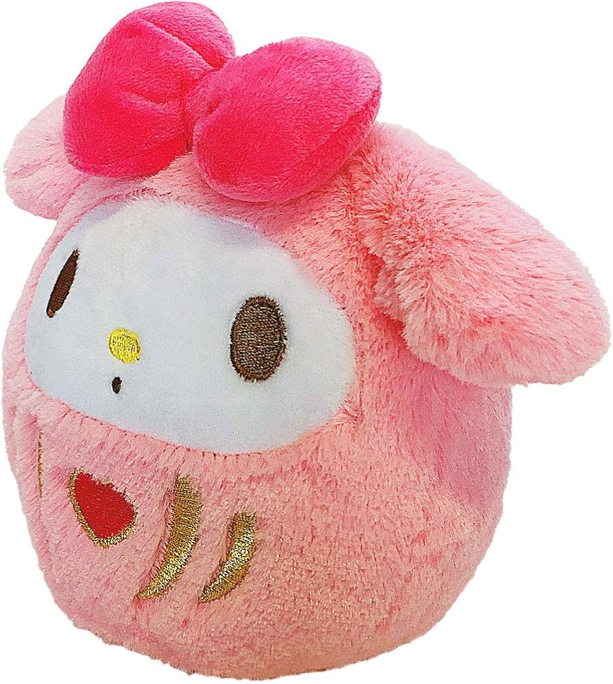 Amazon.co.jp: マイメロディ ふわふわだるま ぬいぐるみ S : おもちゃ