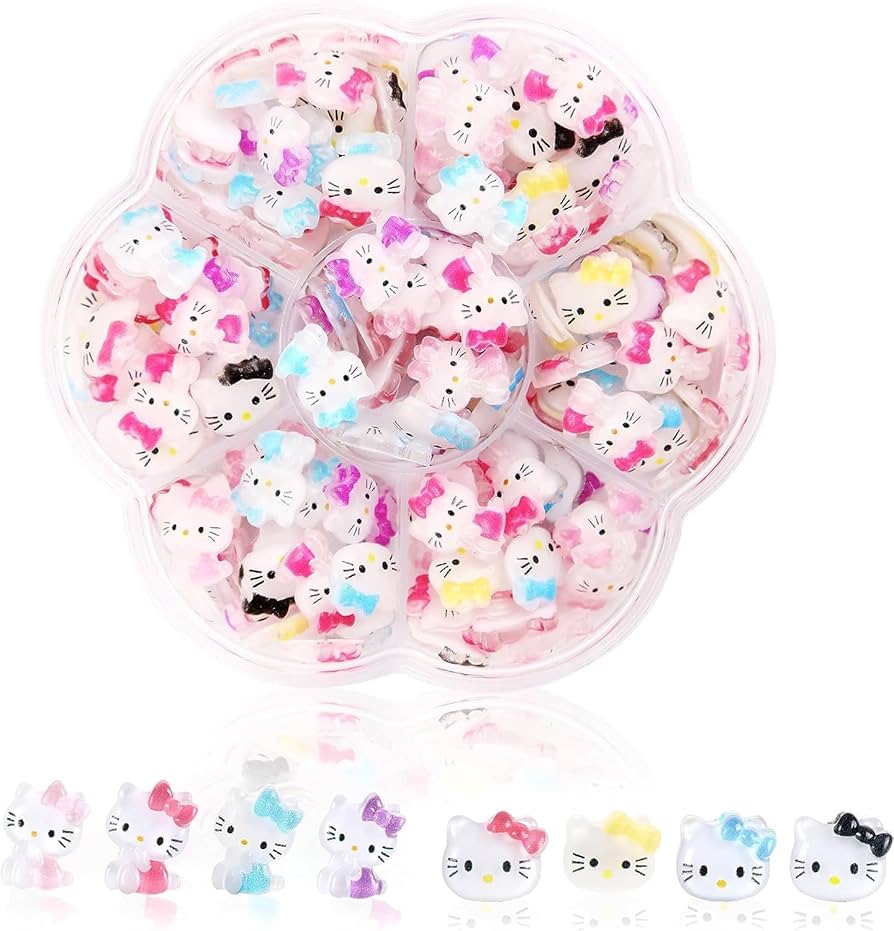 Amazon.co.jp: YAYAMIYA ネイルアートチャーム キティ サンリオ 70個