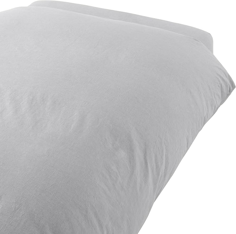 Amazon｜無印良品 洗いざらし掛ふとんカバー グレー クイーンサイズ