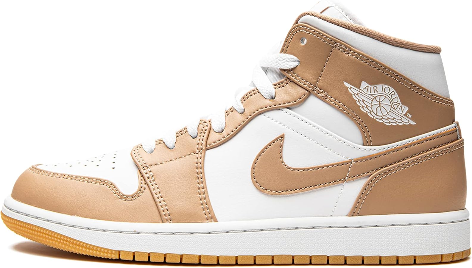 Amazon.com | Jordan Mens Air 1 Mid 554724 271 Tan/Gum - Size 10