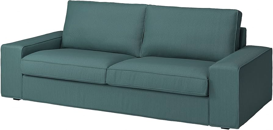 Amazon｜IKEA KIVIK 3人掛けソファ Kelinge Grey-Turquoise｜ソファ