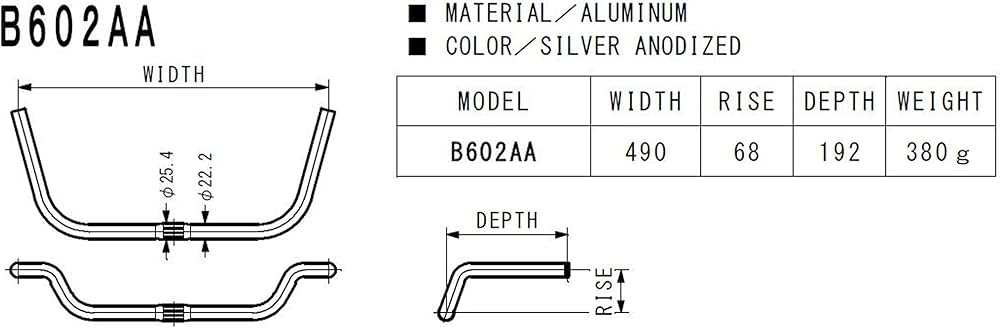 Amazon | NITTO(日東) プロムナードバー B602AA B602AA φ25.4 490