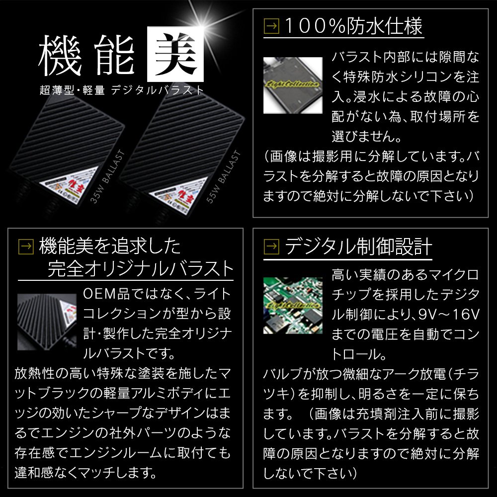 Amazon | 信玄 プレミアムHIDキット H4 リレーレス 55W 4300K ヘッド
