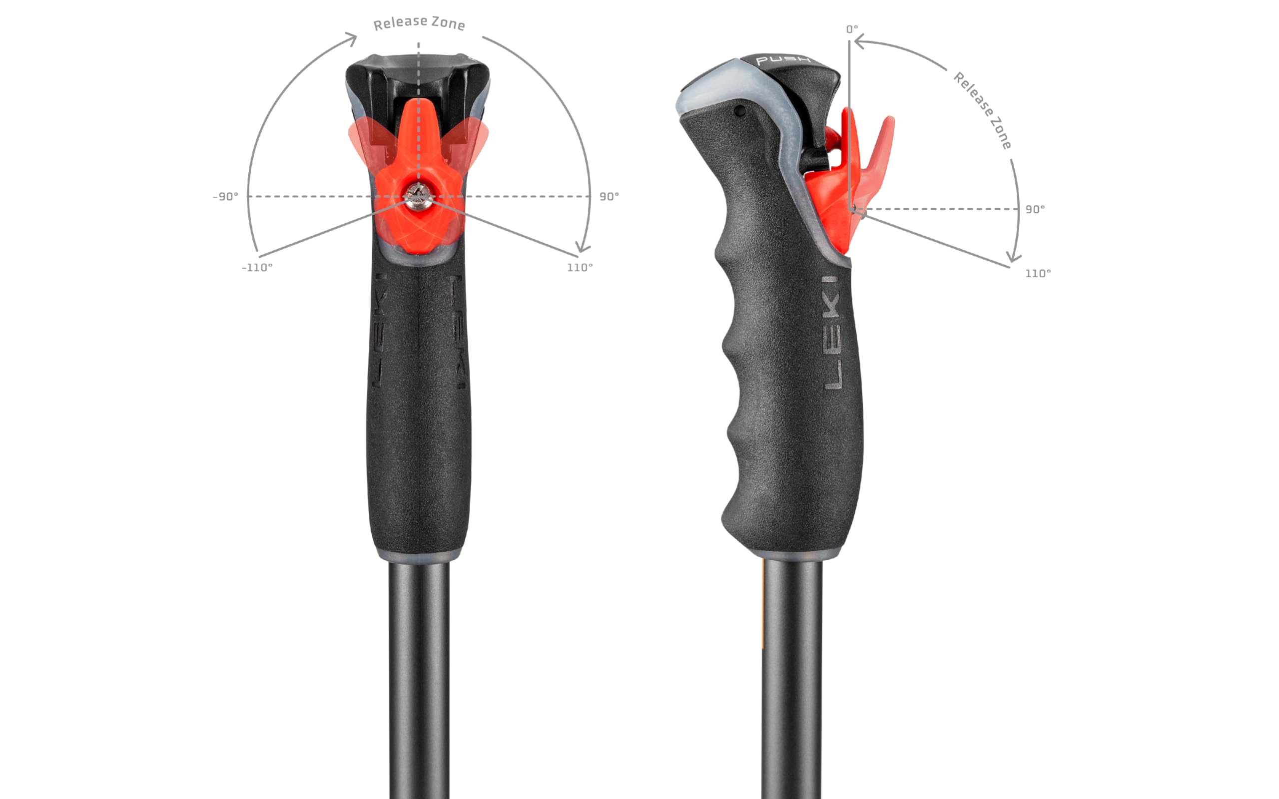 Amazon | LEKI Peak Vario 3D 調節可能なスキーポール アルペンスキー