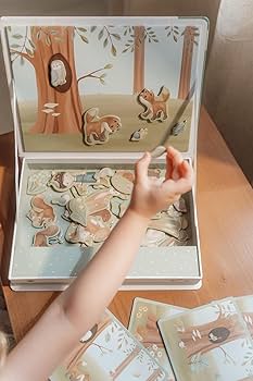 Little Dutch 7253 Magnet Spielbox - Forest Friends: Amazon.de