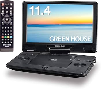 Amazon | グリーンハウス 11.4型ワイド ポータブルブルーレイ