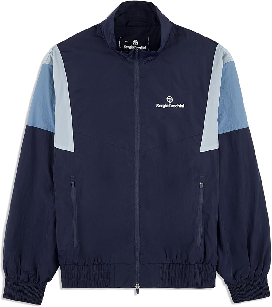Sergio Tacchini Men's Angolo Track Jacket- Maritime Blue - Small