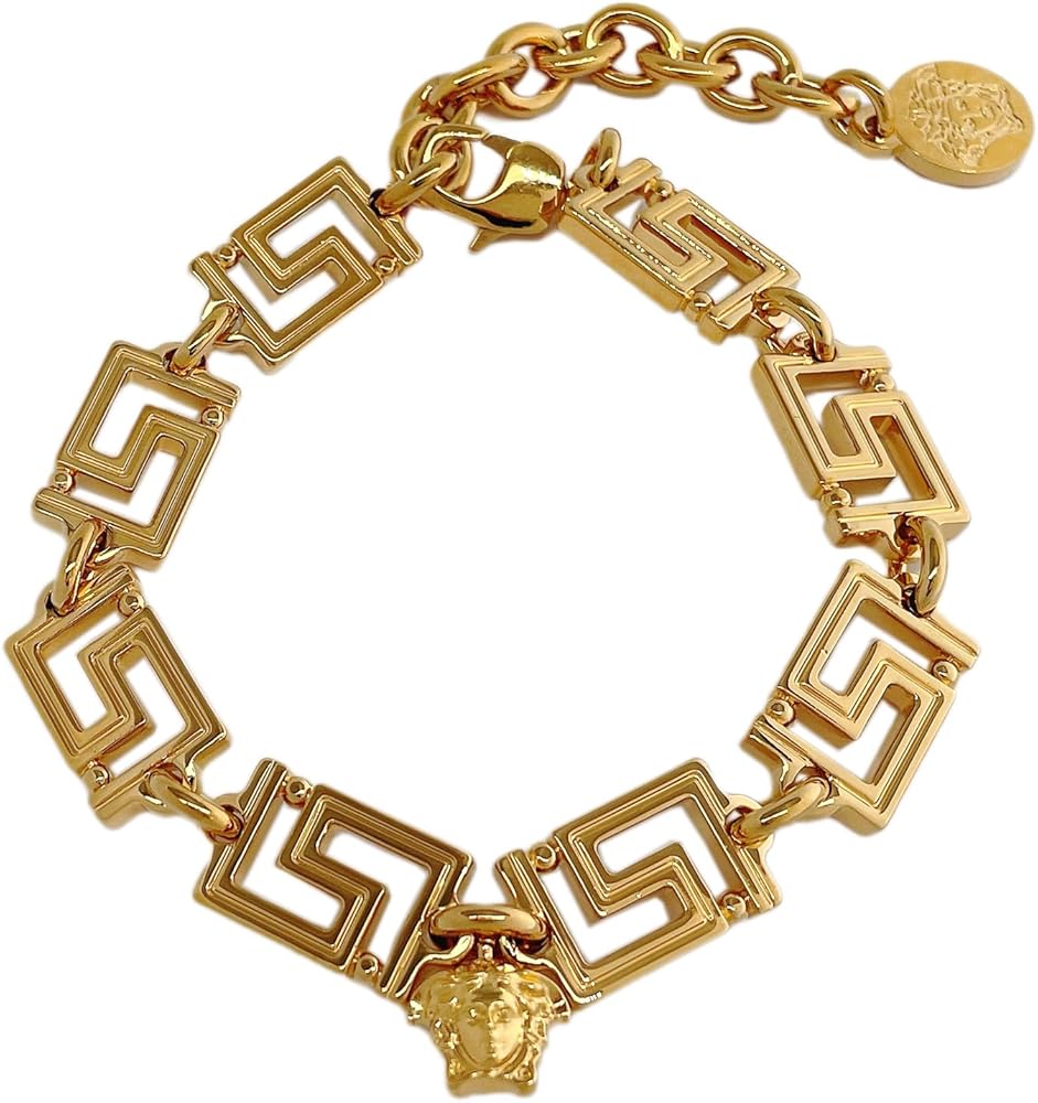 Amazon | ヴェルサーチ グレカモチーフ ブレスレット ゴールド GRECA