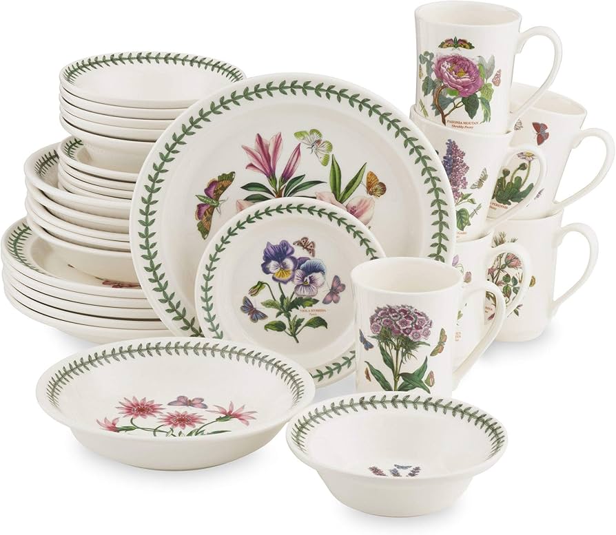 Amazon.co.jp: Portmeirion ボタニックガーデン 食器30点セット - 自然