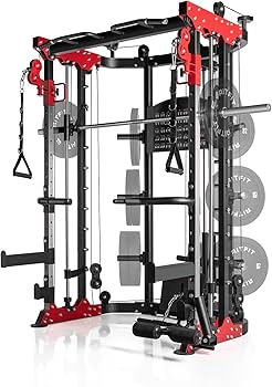 Amazon | RITFIT マルチ機能パワーゲージ スミスマシン トレーニング