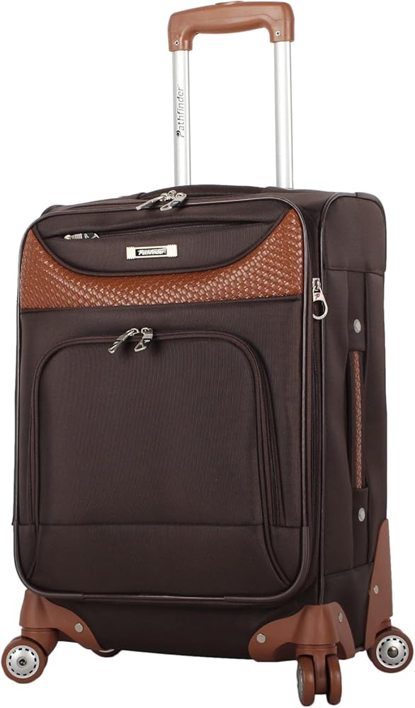 Amazon.com | Pathfinder 4-Piece Spinner Luggage Set (Chocolate