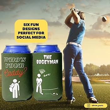 Amazon.com: Brew Pants Funny Golf Themed Coozies - Great Gift for