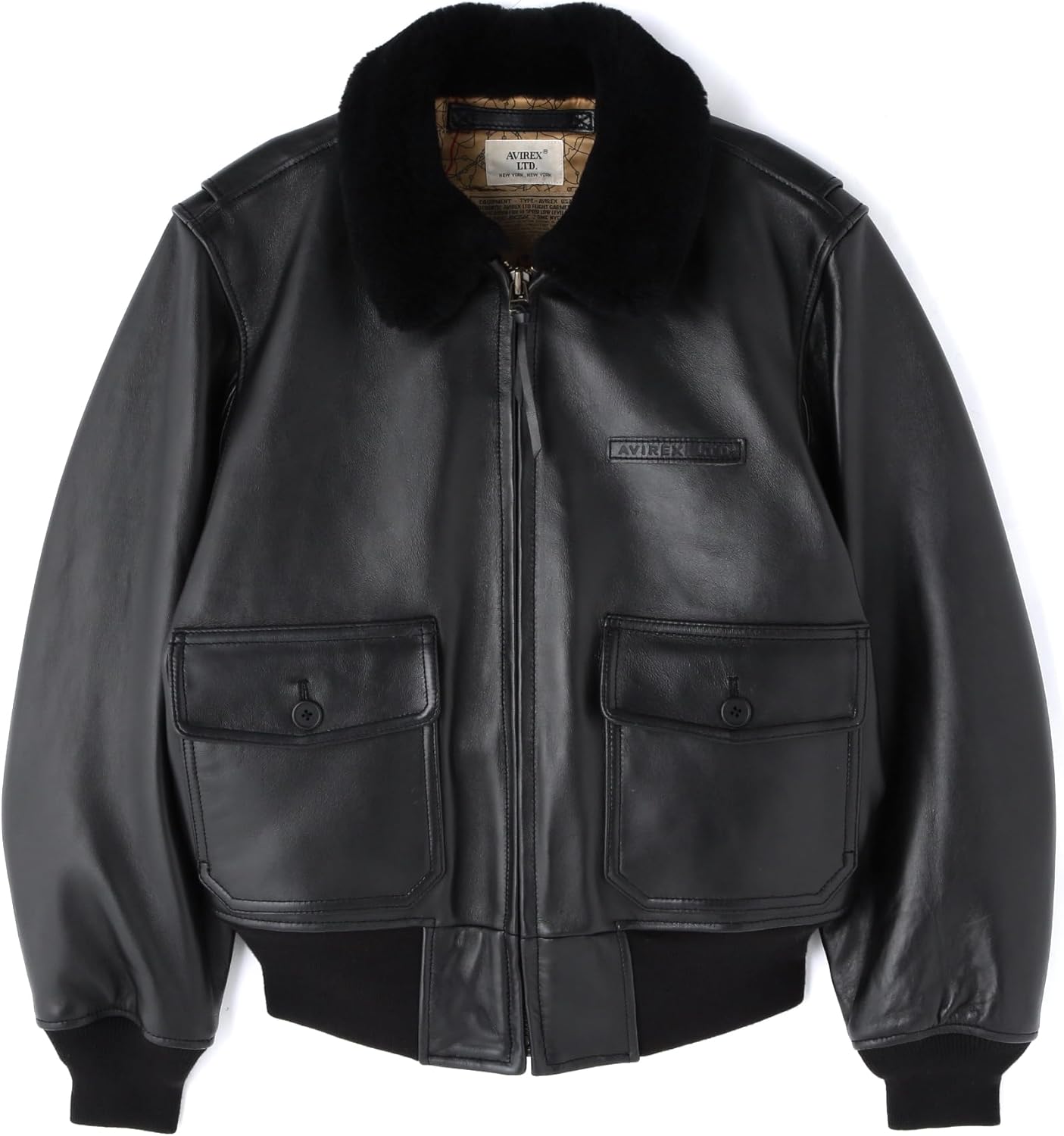 ヴィンテージ G-1 A-2 ラムレザージャケット Mサイズ ファー付き