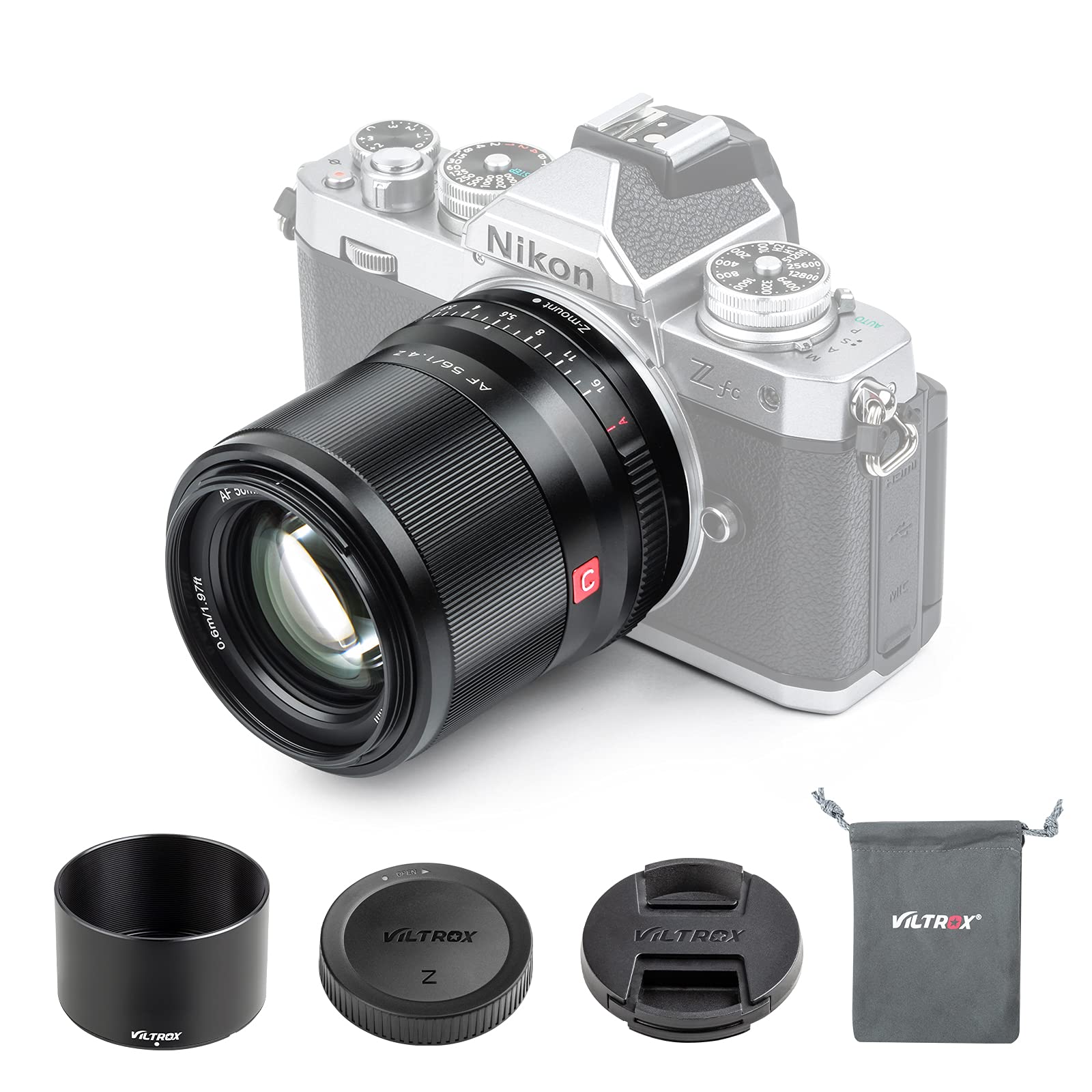 Amazon.co.jp: VILTROX 単焦点レンズ ニコンZマウント用 AF 56mm F1.4