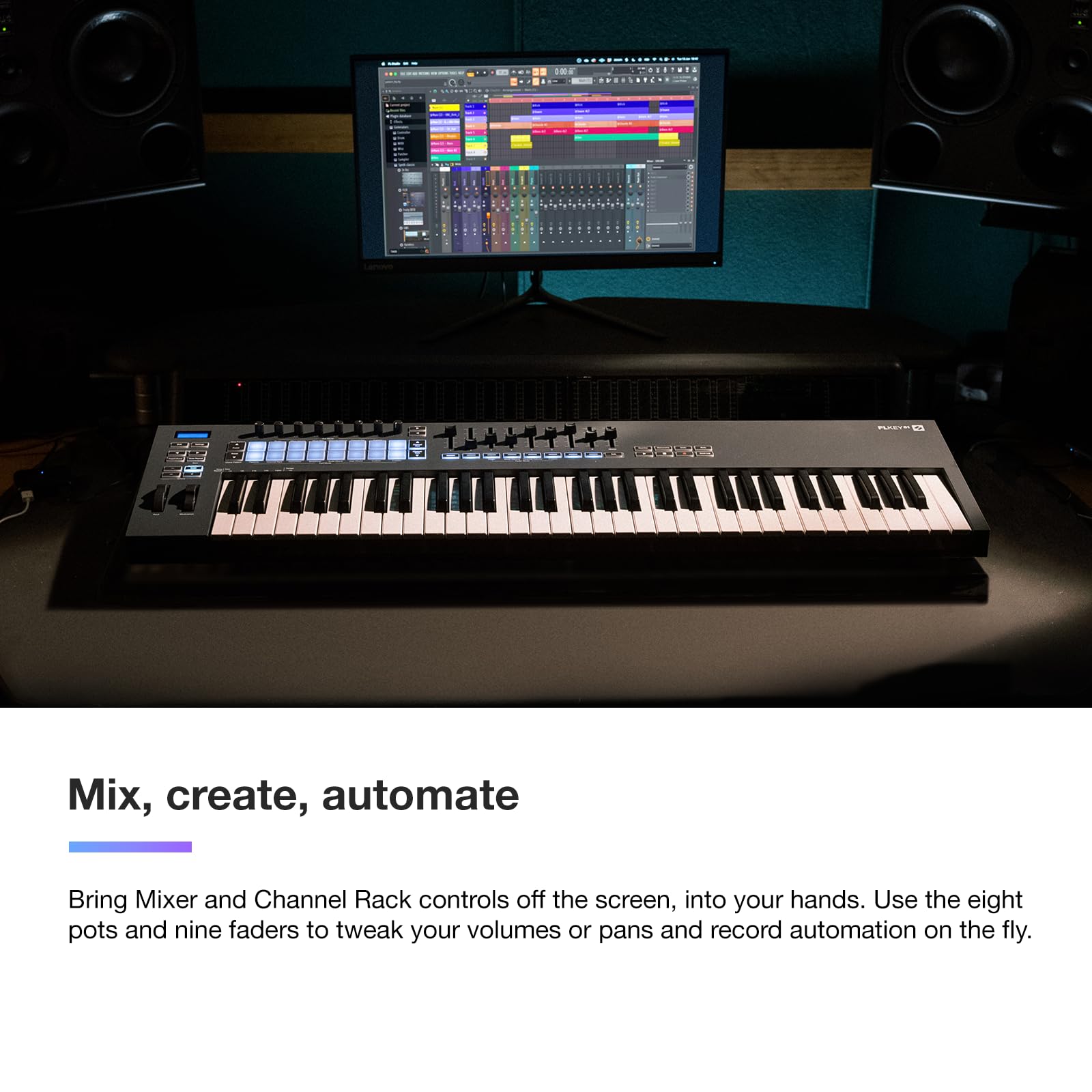 Amazon | novation ノベーション FLkey 61 USB MIDIキーボード 61鍵盤