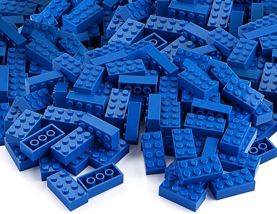 Amazon.com: Feleph Basic Parts 320 Pieces 2x4 Blue Bricks Building