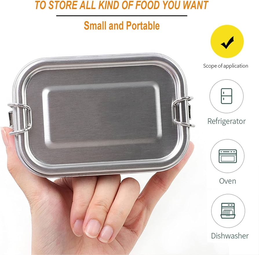 Amazon | BEFOY 小型ステンレススチール食品保存容器セット | 再利用