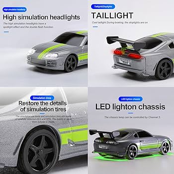 Amazon.co.jp: havcybin 1:76ターボレーシングスケールRCスポーツカー