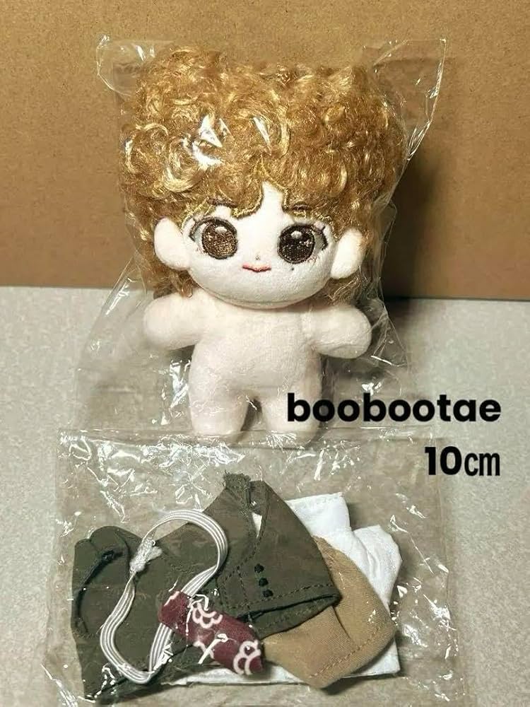 バラ売り不可】 boobootae 約10cm テテ ぬいぐるみ メガネ 服付