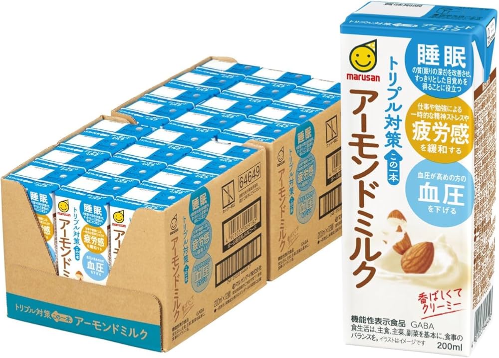 Amazon.co.jp: マルサン トリプル対策この一本 アーモンドミルク 200ml