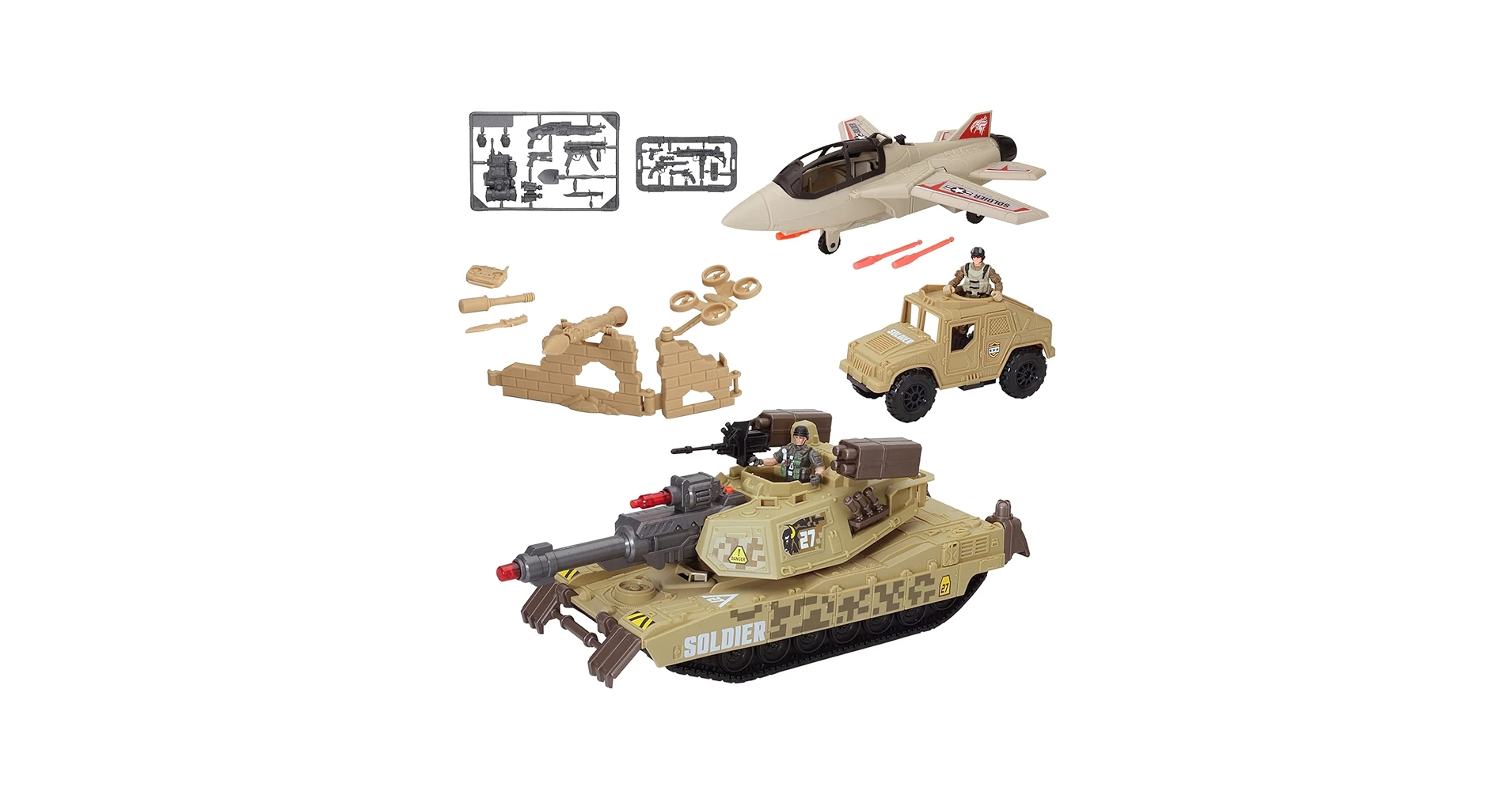 SOLDIER FORCE デラックスコンバットビークルプレイセット SOLDIER