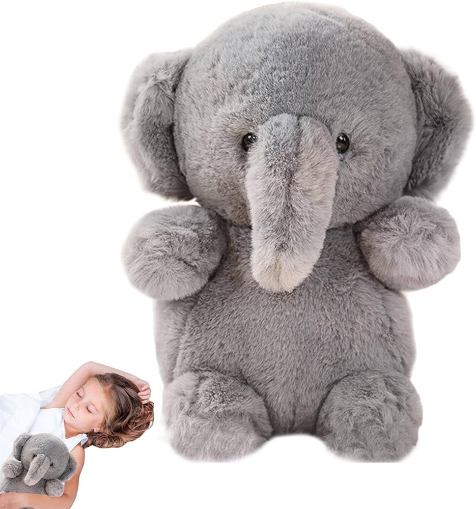 Amazon.co.jp: ゾウのぬいぐるみ,赤ちゃんのための象のおもちゃ | 灰色