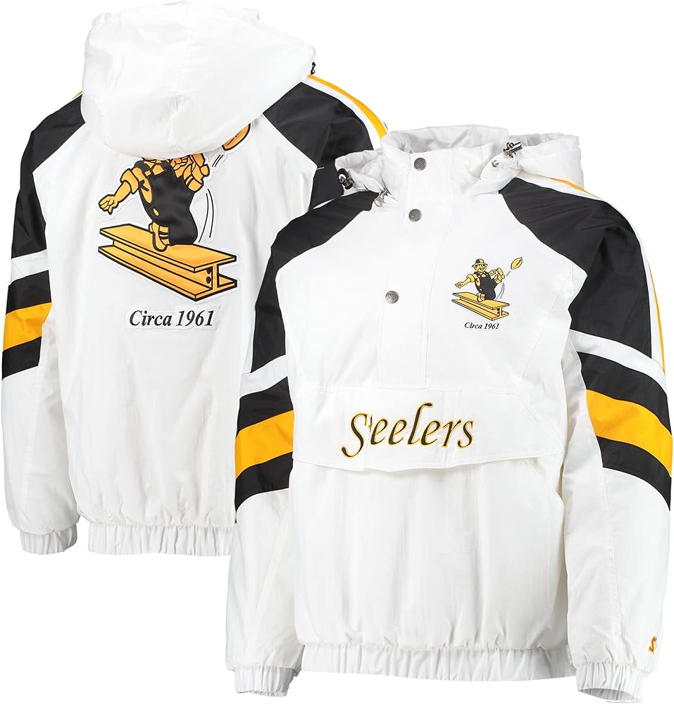 Amazon.com : Starter Men's White/Black Pittsburgh Steelers