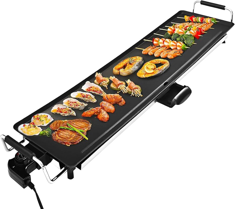 Amazon.com: AEWHALE Electric Nonstick Extra Larger Griddle Grill