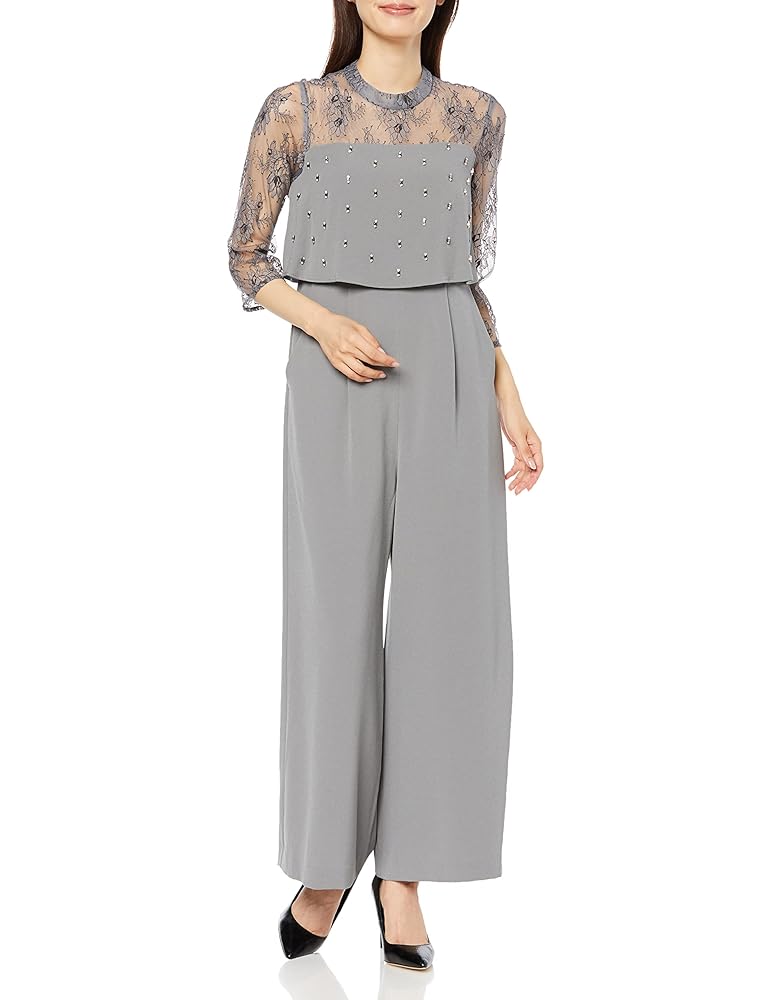 GRACE CONTINENTAL 刺繍ワイドサロペット 36 【公式通販】