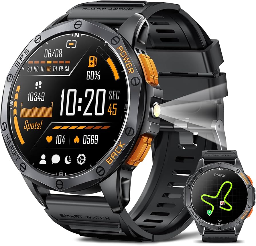 Amazon | スマートウォッチ 【2024業界新登場 GPS内蔵 1.43インチ