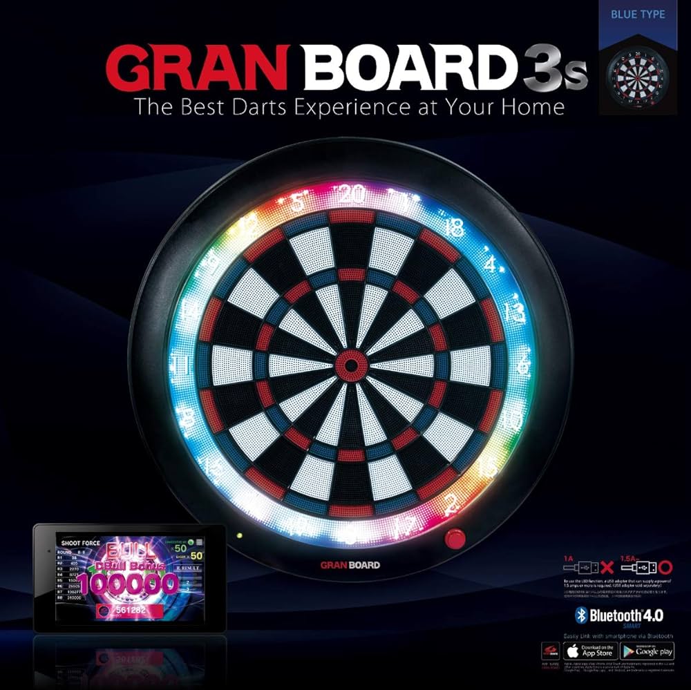 Amazon.co.jp: ダーツ ボード グランボード3s ブルー (GRAN BOARD3s
