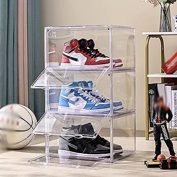 Amazon｜シューズボックス UVカット クリア スニーカーボックス 透明