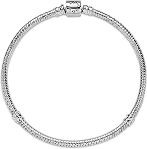 Amazon.com: PANDORA Moments Barrel Clasp Snake Bracelet: Clothing