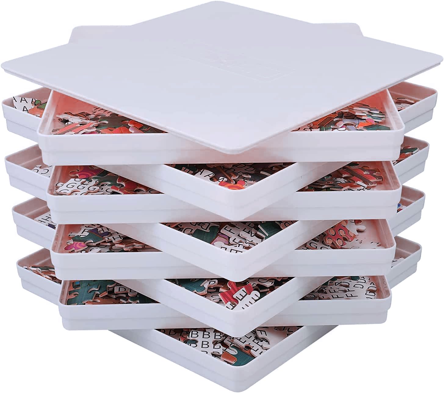 Amazon.com: 8 Sorting Trays with Lid 8x8 Premium Puzzle Trays for