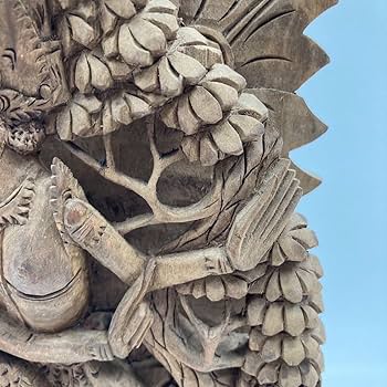 Amazon.co.jp: インドネシア バリ島 木彫り レリーフ オブジェ : おもちゃ