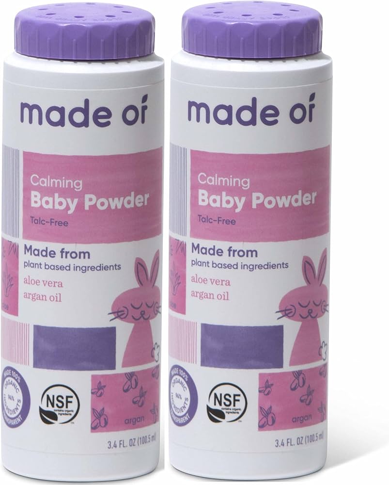 Amazon.co.jp: MADE OF オーガニックベビーパウダー - 敏感肌と湿疹用