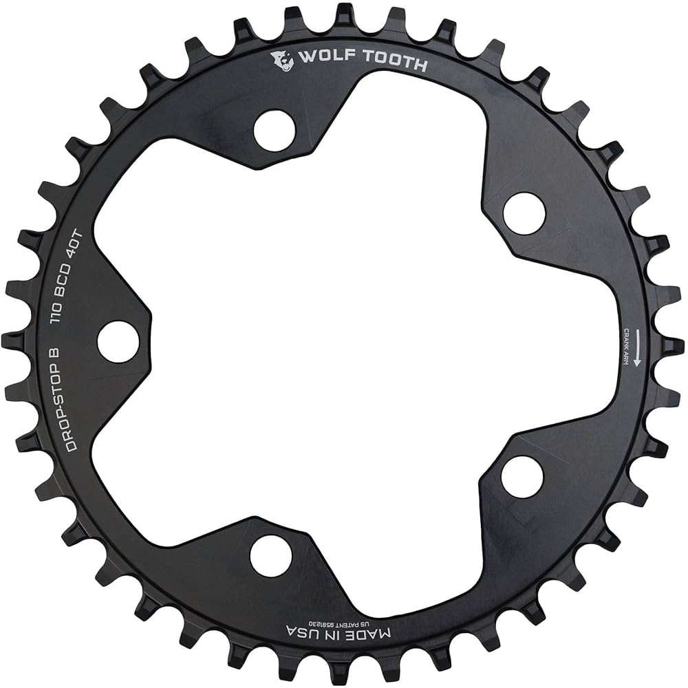 Amazon.com : Wolf Tooth 110 BCD Gravel/CX/Road Bike Chainrings (40