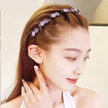 Amazon.com : GeoGeoDIY 5 Pieces Flower Crystal Hair Band for Women