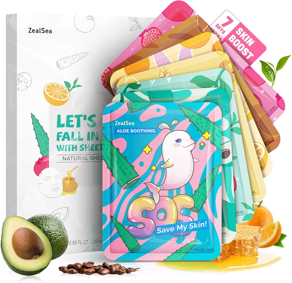 Amazon.com : ZealSea Face Masks Skincare for Women, Variety 7Days