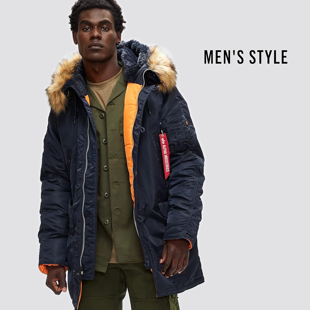 Alpha Industries N-3B Slim Fit Parka - Cold Weather Military Issue
