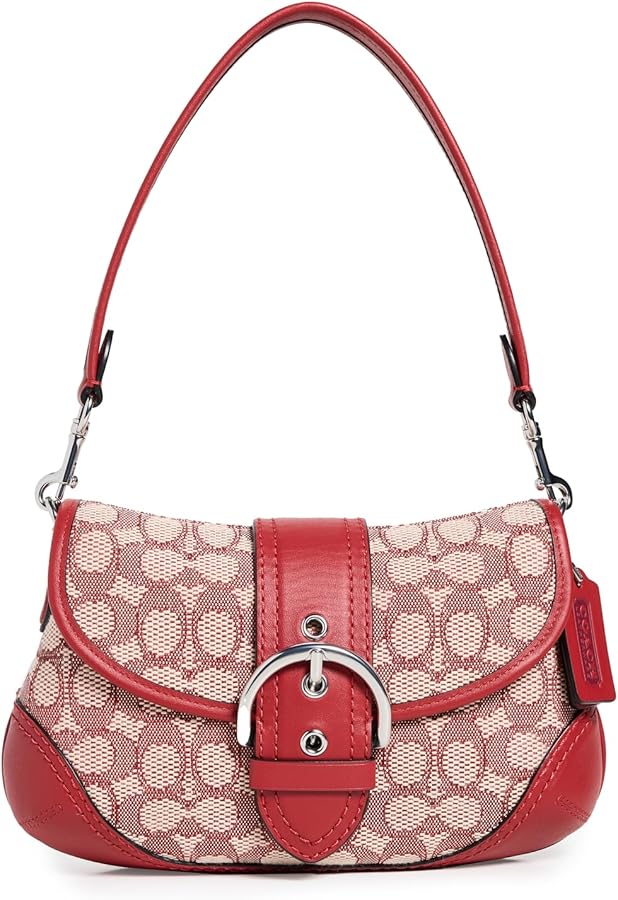 COACH Women's The Originals Signature Jacquard Soho Bag, LH/Ruby