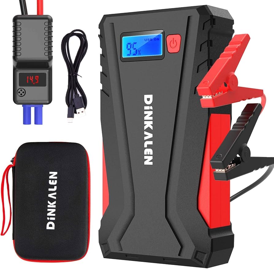 Amazon | DINKALEN ジャンプスターター 12V車用 エンジンスターター