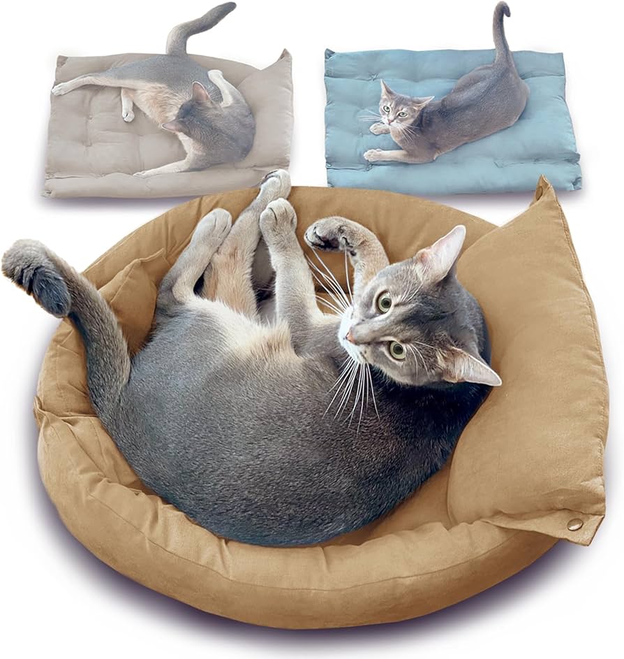Amazon | cyanan 猫ベッド 猫ちゃんが安心して快適に眠れるように
