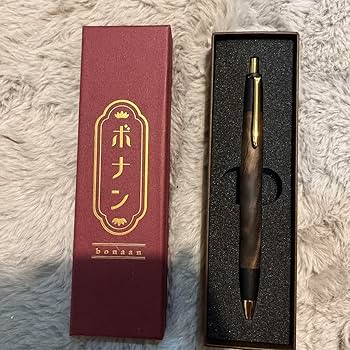 Amazon | 野原工芸似 ボナンペン 黒柿孔雀杢 C4 | 筆記具 | 文房具