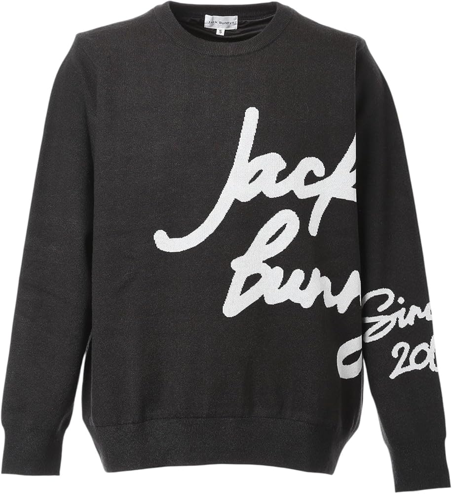 Amazon.co.jp: [ジャックバニー] メンズ クルーネックニット (防風