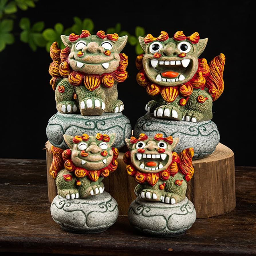 Amazon.co.jp: OBOROZUKI シーサー 置物 オブジェ インテリア 雑貨