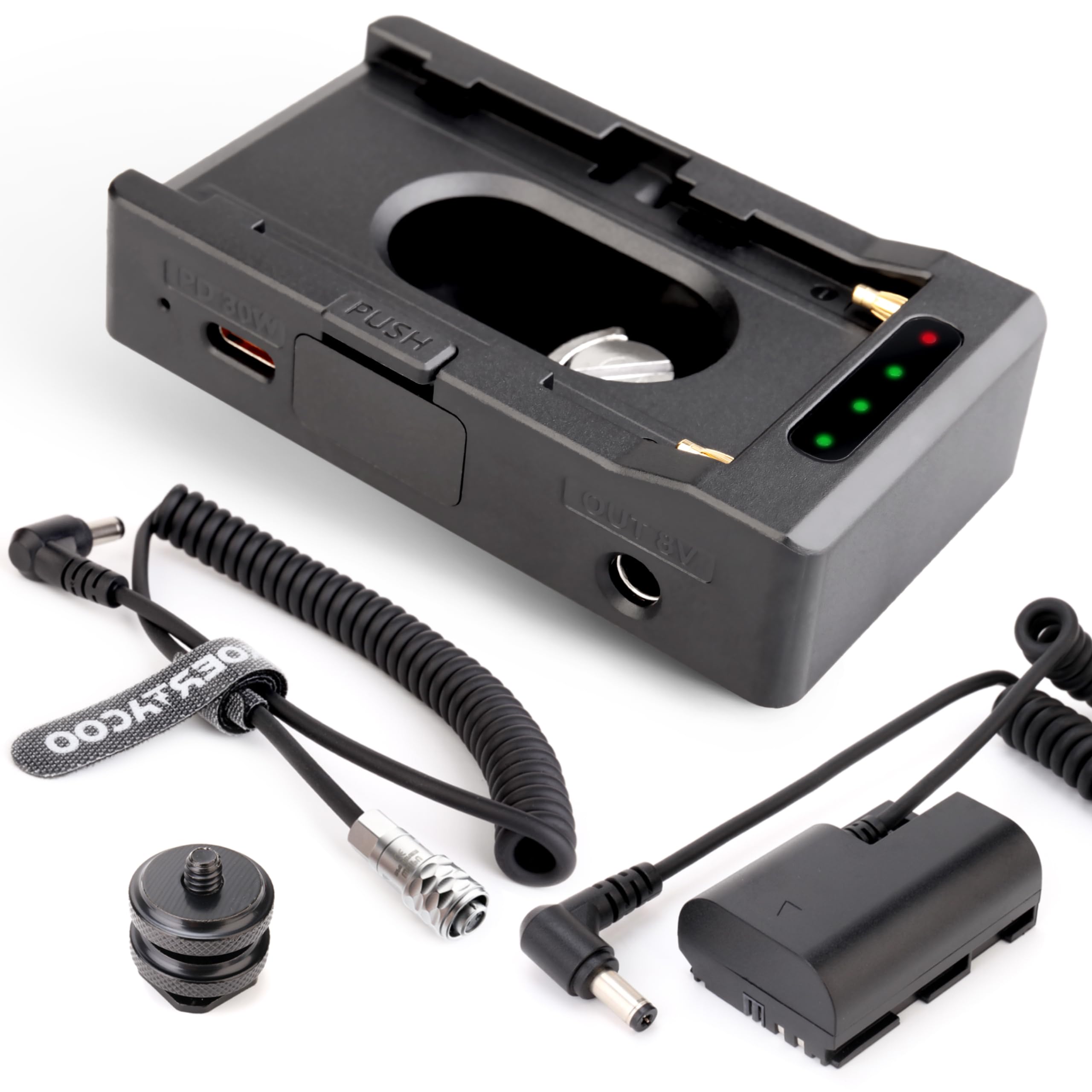 Amazon.com : NP-F Battery Adapter Plate + BMPCC 4K and 6K DC Cable