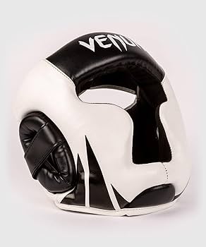 Amazon | Venum Challenger 子供用ヘッドギア - ブラック/ホワイト - S
